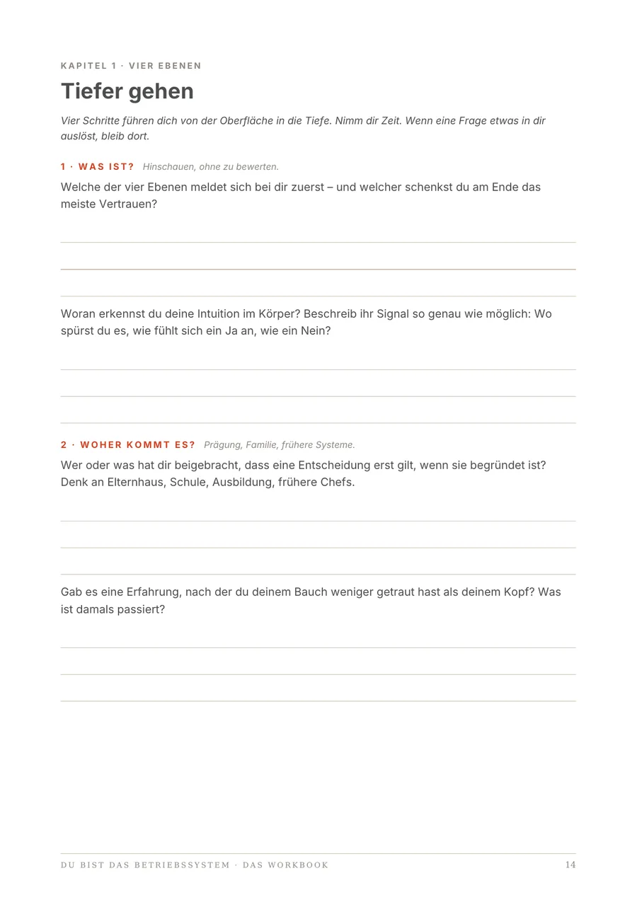 Workbook-Seite: Kapitel 1, Tiefer gehen